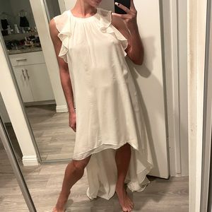 BCBG White Hi-Lo Dress